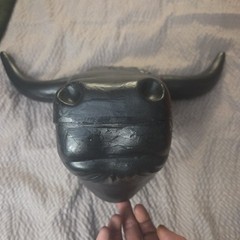 Corriente Steer Bull Head Molded Plastic Roping Indoors Outdoors