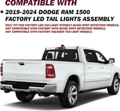 LED Tail Light Without Blind Spots Right Passenger 2019-2024 Dodge Ram 1500