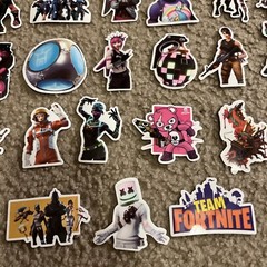 Mix 50 PCs Fortnite PC Epic Game Luggage Notebook Sticker-Lot A