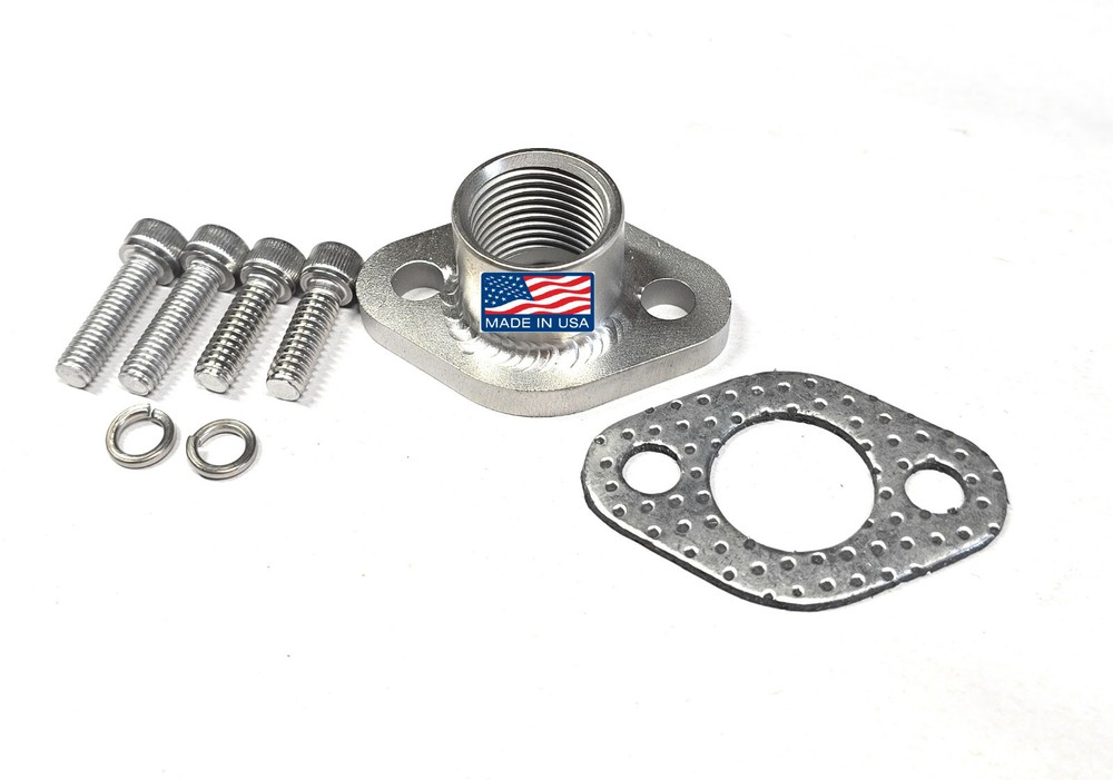 Female 1/2 NPT Stainless Exhaust adapter for some Small Briggs & Tecumseh motor