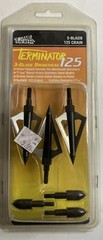 The Game Tracker Terminator 125 Grain 3-Blade Broad Heads 3 Pack