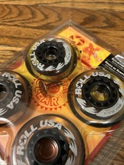 Roll USA 1995 Rollerblade Replacement Wheels W/ Tool Crystal Clear 72MM 78A