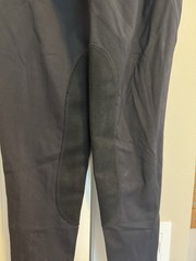 SANTINY Women’s Horse Riding Pants with Zipper Pockets Knee-Patch Size XS