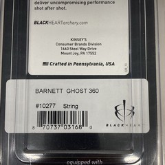 BlackHeart Craft Bowstrings Barnett Ghost 360 10277, NIP, NOS, M0585