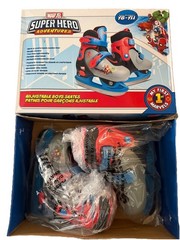 Marvel Super Hero Adventures Adjustable Unisex Kids Ice Skates Fits Sz 8-11year
