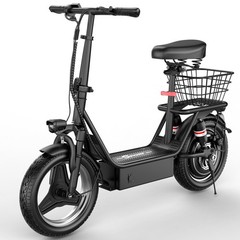 Upgraded Electric Scooter for Adults Scooter with Seat E-scooter with Suspension