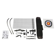 35 Lbs Recurve Bow Kit Right Hand Takedown Wooden Hunting Bow With 12 Arrows