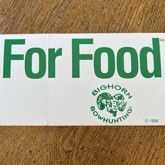 VTG 1996 King of the Mountain “Will Hunt For Food” Bow Hunting Sticker USA