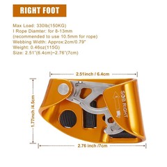 Quick Step Foot Ascender,Outdoor Rock Climbing Tree Arborist, Mountaineering Equ