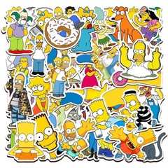 Mix 10/50 PCs The Simpsons Cartoon Luggage Laptop Car Sticker -No Duplicate