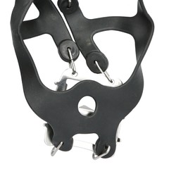 1 Pair 18 Teeth Crampons Fishing Snow Shoe Spiked Grips Cleats AntiSlip FF