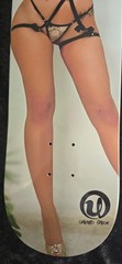 SEXY Ukraine model Faina almost naked UMNOID skateboard RARE