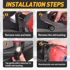722106 Nylon Trailer Leaf Spring Bushings 9/16″ I.D. x 1-3/4″ Universal Fit, …