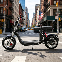 Harley Fat Tire Electric Scooter 4000W Motor Max Speed 40MPH Max Load 550 IBS