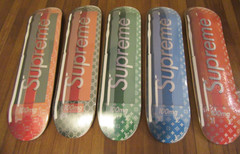 Lot of 5 – Denial Supreme Vuitton Supreme Gucci Smashup Pill Skateboard Deck New