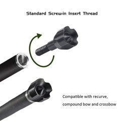 Ontsho Small Game Broadheads 100/125 Grain Hammer Blunt Field Black 100