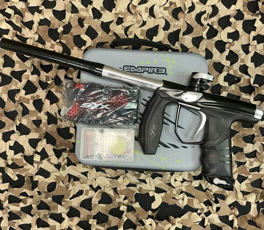 NEW Empire Axe SYX 1.5 Paintball Gun – Polished Black/Polished Silver
