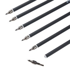 Archery 12Pcs 20″ Crossbow Bolts Carbon Arrows OD8.8mm Half Moon Nock Hunting
