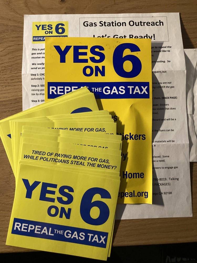 Yes On 6: Stop the Gas Tax Campaign Carl Demaio Reform California 2018