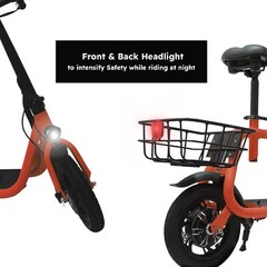 450W Sports Electric Scooter Adult with Seat Electric Moped Ebike E-Scooter