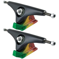 Gullwing Charger 9.0 Black/Rasta Skateboard Trucks (Set Of 2)