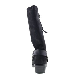 Dingo Bronco DI-2230 Mens Black Suede Pull On Cowboy Western Boots