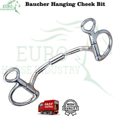 Euro Horse Comfort Barrel Baucher Bit Hanging Cheek Equestrian Horse Bit