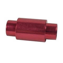 8 Red Aluminum Spacers for Inline skate wheels for MICRO bearings & 6mm axles