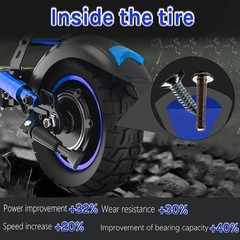 Solid Tire 10 Inch, 10×2.70-6.5 /10×2.75 solid tire 70/65-6.5 Scooter Tubeles…