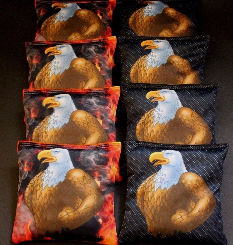 USA TOUCH GUY AMERICAN BALD EAGLE 8 ACA Regulation Cornhole Bean Bags B202