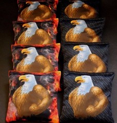 USA TOUCH GUY AMERICAN BALD EAGLE 8 ACA Regulation Cornhole Bean Bags B202