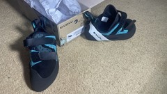 Evolv Geshido Strap Rock Climbing Shoes Mens 9.5 Womens 10.5 EU 42.5 -New