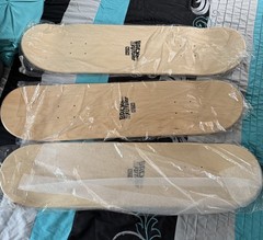 Kith For Back To The Future Skateboard 3 Of Them In Hand 2 Pink 1 Blue