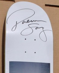 2025 THANK YOU DAEWON SONG «SIGNED NEW YEARS DAE» SKATEBOARD DECK RARE AUTOGRAPH