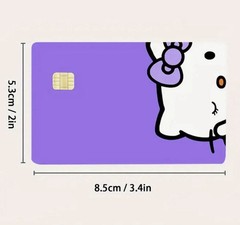 SANRIO HELLO KITTY PINK & PURPLE Credit Debit Bank Card Skin Cover SET LOT 2PCS