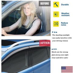 Side Window Visors rain Guards Vent Deflectors for 2018 2019 2020 2021 2022 2…