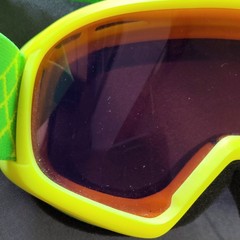 SCOTT Junior Witty Enhancer Snow Goggles Green/Yellow Frame Tinted Amber Lens