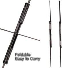 60″ Archery Foldable Bow Right Hand Folding Survival Bow Hunting Target Arrows
