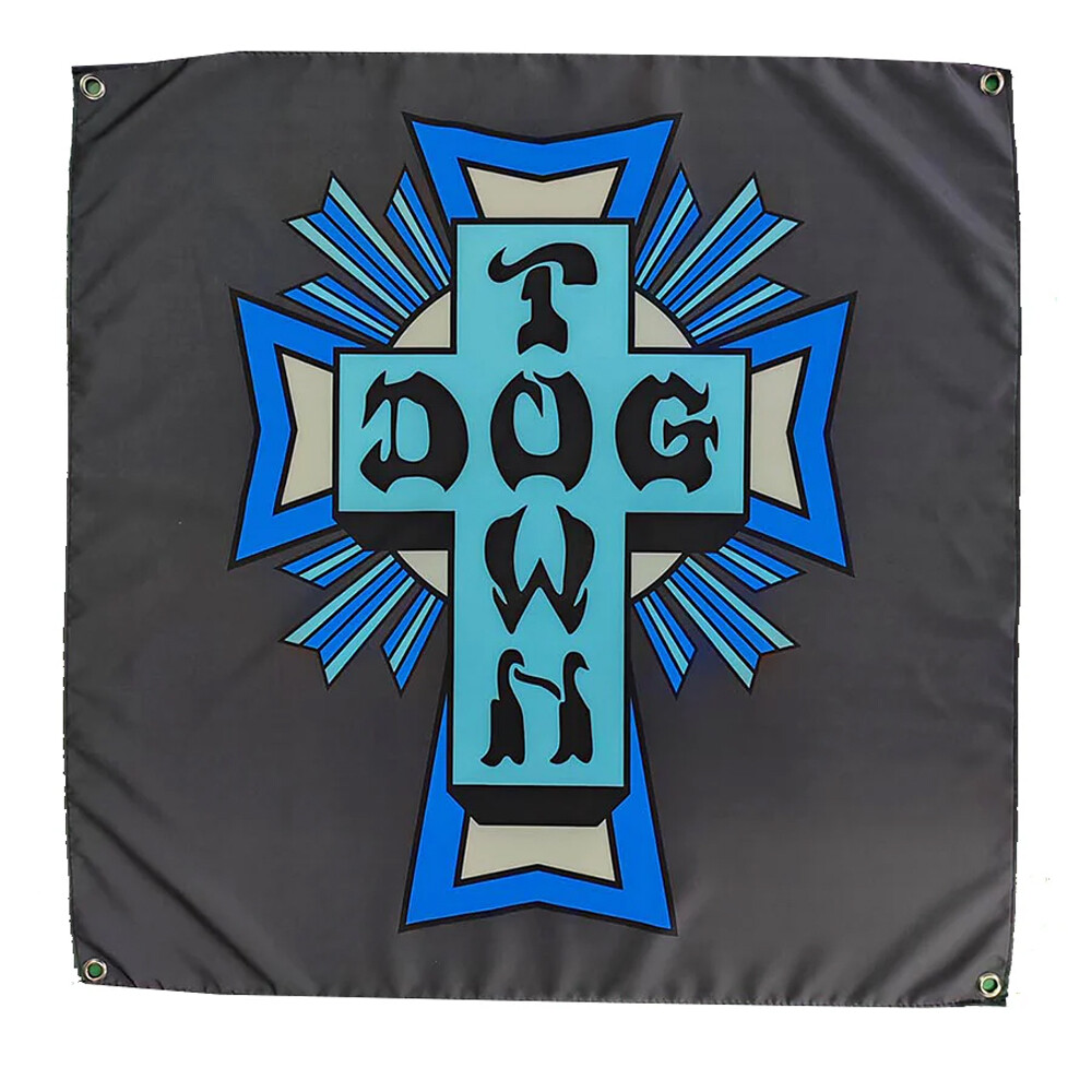 Dogtown CROSS LOGO Skateboard Banner 34″x 34″