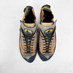 La Sportiva Finale Rock Climbing Shoes Mens 12 Grey Orange Lace Up