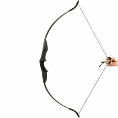 Archery Recurve Bow and Arrows Set 57 in Takedown Bow 12Pcs 30“ Fiberglass Arrow