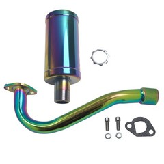 Exhaust Pipe with Muffler For Honda GX160 GX200 Predator 212cc 196cc Engine