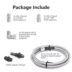 6AN 70″ Transmission Cooler Hose Kit for GM Chevy Transmission 4L80E TH350