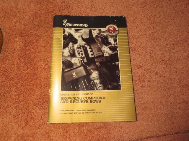 Vintage Browning Compound and Recurve Bow Manual