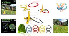 Trigo Portable Ring Toss Game for Kids & Adults Indoor Outdoor Fun Portable Y…