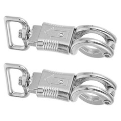 2 Pcs Climbing Buckle Clip Rope Clips Small Spring Snaps Quick Release