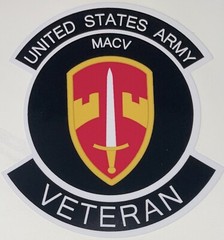 US Army MACV Military Assistance Command Vietnam Veteran Sticker D227