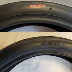 2 120/70-17 Motorcycle Moped Scooter TIREs CST CM620 Street Tread 4ply TubeLess