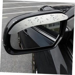 2PCS Side Mirror Visor Rain Guards – Car Rain Guard – Aluminum Alloy Silver