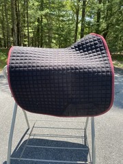 LeMieux ProSport Large Dressage Quilted Suede English Saddle Pad Mullberry